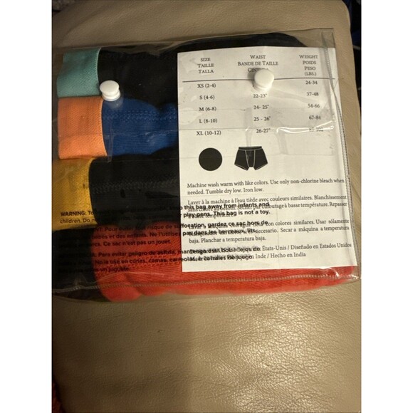 MALLARY BY MATTHEW Boys 100% Cotton Briefs Underwear (4Pack) Size M 6-8 24-25” - Picture 2 of 2